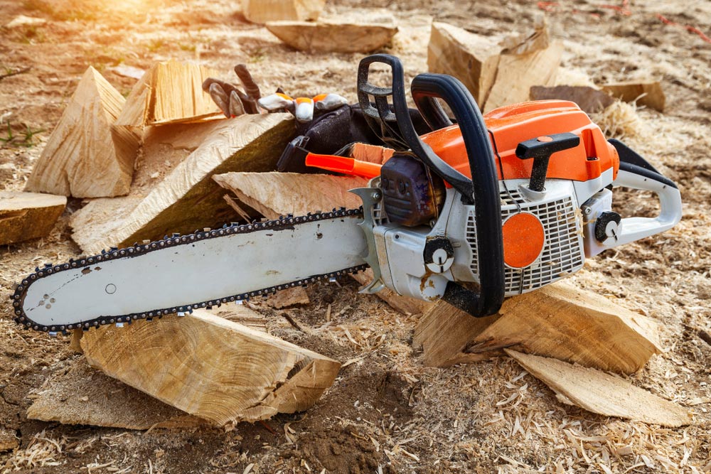 Close-up Of A Chainsaw