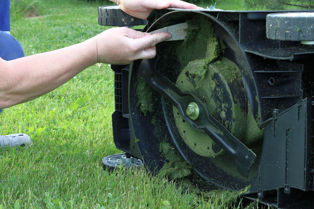 Cleaning A Lawn Mower